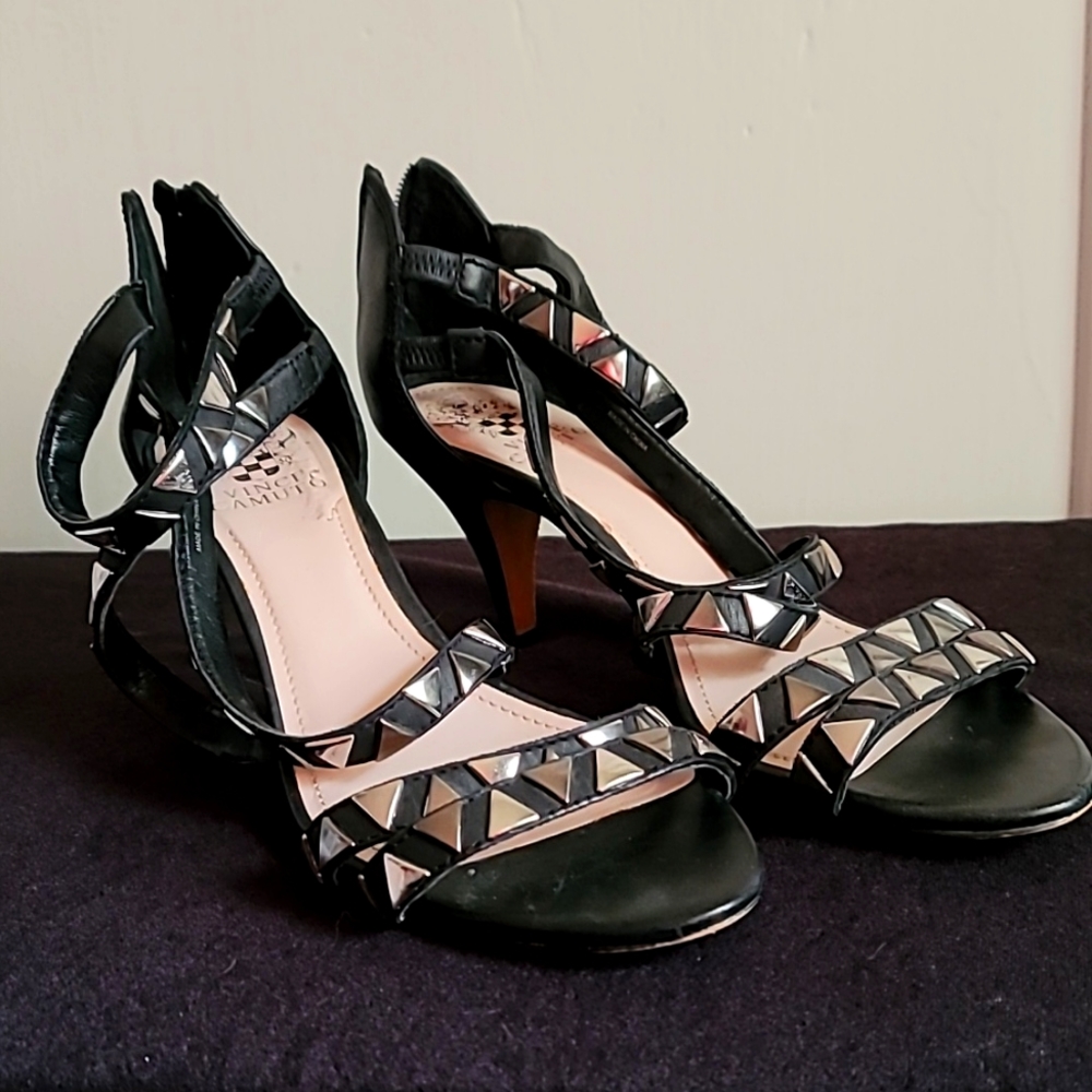 Studded Black Pumps